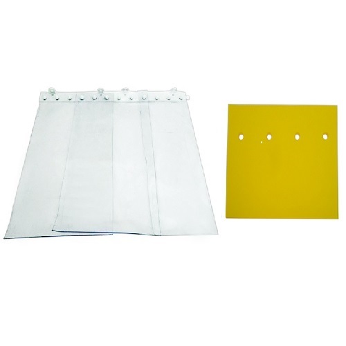 Κίτρινες Εντομοαπωθητικές Κουρτίνες PVC Για Πόρτες 
