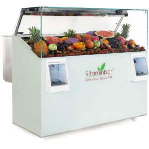 myVITAMINBAR 1.00M Λευκό Ψυγείο Βιτρίνα Vitaminbar με 2 Αποχυμωτές - 100x100,5x148cm
