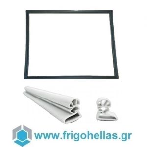 FrigoHellas OEM Λαστιχο Πόρτας για Επαγγελματικό Ψυγείο και για Οικιακό Ψυγείο - Φούσκα - Χωρίς Μαγνήτη - Χρώμα: Λευκό (Τιμή Μέτρου)