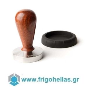 CAFELAT Nikka Palisander 57mm Tamper with Flat Stainless Steel Base and Handle Made of  Palisander - Ø57mm