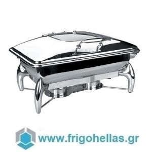 LACOR 69091 Chafing Dish Μπαίν Μαρί 9Lit. με Γυάλινο Καπάκι Luxe GN 1/1 600x460x340