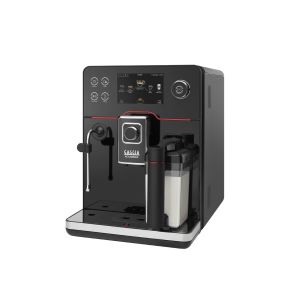 GAGGIA NEW ACCADEMIA GLASS BLACK (1,6lit - 350gr) Υπεραυτόματη Ημιεπαγγελματική Μηχανή Espresso και Cappuccino με Ενσωματωμένο Μύλο