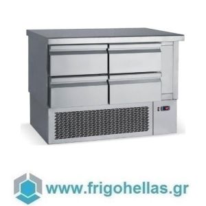 BAMBAS FROST PS 110 (110x70x85cm) (Εξουσιοδοτημένο Service) Ψυγείο Πάγκος Συντήρησης - 4 Συρτάρια - Μηχάνημα Κάτω - 0/+10°C