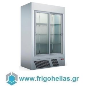 BAMBAS FROST UBS 137 (137x73x200cm) (Εξουσιοδοτημένο Service) Επαγγελματικό Ψυγείο Θάλαμος Βιτρίνα Συντήρησης - 2 Συρόμενες Πόρτες - Μηχανή Κάτω - 0/+10°C