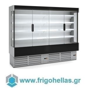 DOCRILUC DG3 25 M1-M2 256x89,7x200cm Ψυγείο Self Service Συντήρησης με 4 Ανοιγόμενες Πόρτες +0/+2°C 
