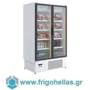 DOCRILUC EFIMARKET2C (859 Lit - 126,8x63,9x216cm) Ψυγείο Self Service Κατάψυξης με 2 Περιστρεφόμενες Πόρτες (-15/-18°C) 