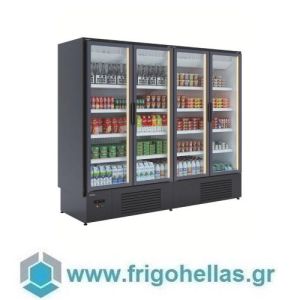 DOCRILUC EFIMARKET4C (1667 Lit - 254,7x63,9x216cm) Ψυγείο Self Service Κατάψυξης με 4 Περιστρεφόμενες Πόρτες (-15/-18°C) 