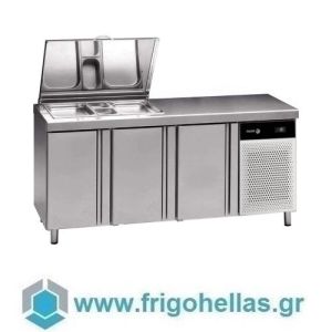 Fagor CPS-3G (179x70x85 cm) Ψυγείο Πάγκος Συντήρησης για Παρασκευή Πίτσας με 3 Πόρτες (-2/+8°C)