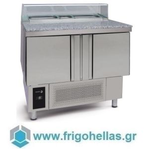 Fagor CPSB-2G GR (91,5x70x89,5 cm) Ψυγείο Πάγκος Συντήρησης για saladette - Σάντουίτς - Σαλάτες με 2 Πόρτες ( -2 / +8°C)