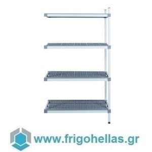 Frigo Hellas IPC1200X500S4 (120x50x180cm) (ΕΤΟΙΜΟΠΑΡΑΔΟΤΑ) Ράφια Ψυκτικών Θαλάμων με 4 Ραφιέρες - INOXPLAST  corner