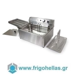 InterZag 804 Desktop Electric Fryer for Donuts & Donuts - Container Capacity: 5-12 Lit