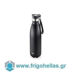 GEFU-12731 (500ml) (ΕΤΟΙΜΟΠΑΡΑΔΟΤΑ) Ισοθερμικό μπουκάλι μαύρο OLIMPIO
