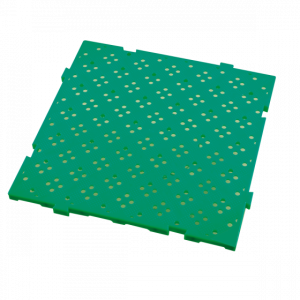 Gilac G402011 (50x50x2,2cm) Πράσινο Πλαστικό Πάτωμα για Χώρους Υγειονομικού Ενδιαφέροντος PEHD (HACCP) (M.O.Q : 300 τμχ)