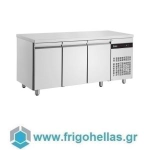 INOMAK PMRP999 (ΕΤΟΙΜΟΠΑΡΑΔΟΤΑ)  (179x60x87,5cm) Ψυγείο Πάγκος Συντήρησης Inox Compact CLOVER - 3 Πόρτες - 0/+10°C