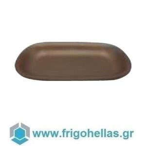 IREAR OSH-GR-24-OV (24x13cm) (ΕΤΟΙΜΟΠΑΡΑΔΟΤΑ) Πιάτέλα Οβάλ Πορσελάνης - Amarand gordion ORGANIC (bronze) (101115)
