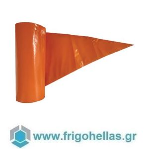 KORINITTA 072008 (53x28cm) (ΕΤΟΙΜΟΠΑΡΑΔΟΤΑ) Πορτοκαλί Σακούλες Σαντιγύς Μίας Χρήσεως 90 micron πάχος - (Σετ 100τμχ) 