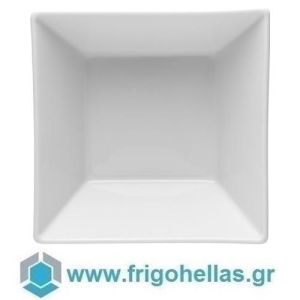 LUBIANA 2544 CLASSIC (14,5x14,5cm) Λευκό Τετράγωνο Πιάτο Πορσελάνης για Σαλάτα - Σαλατιέρα (M.O.Q : 6 τμχ) 