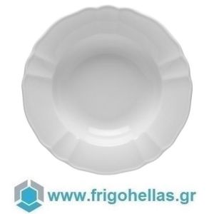 LUBIANA 3520 MARIA (Ø23cm) Λευκό Πιάτο Πορσελάνης Βαθύ (M.O.Q : 24 τμχ) 