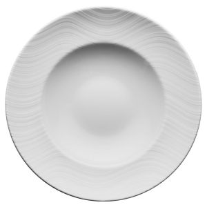 LUBIANA 4827 RIVER (Ø27cm) Λευκό Πιάτο Πορσελάνης Βαθύ (M.O.Q : 6 τμχ) 