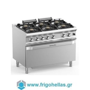 ΜΒΜ FB711FGMXL Κουζίνα 6 Εστιών Υγραερίου - Διαστάσεις: 110x73x85cm - Domina Pro 700
