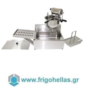 InterZag 1025 Manual & Electric Machine Set 14Lit Fryer - Luft Machine - Case Capacity: 7Lit