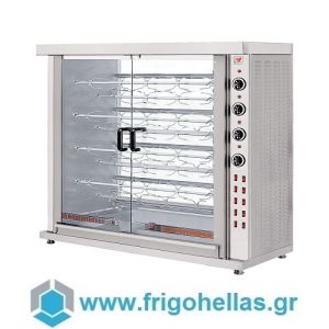 NORTH HK9 Table Top Electric Chicken Rotisserie for 45 chickens - 1320x570x1245mm