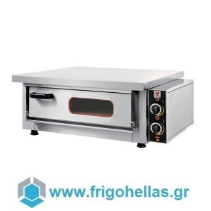 NORTH F65A Electric Pizza Oven With 1 Level 230Volt - Diesel Dimensions: 615x615x130mm