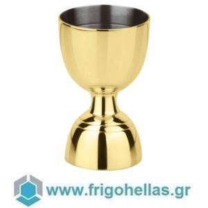 PADERNO 41609G36 (30/60ml) (ΕΤΟΙΜΟΠΑΡΑΔΟΤΑ) Ανοξείδωτο Δοσομετρικό Ποτήρι για Κοκτέιλ Cocktail - Χρώμα Χρυσό (CN) (ΠΡΟΣΦΟΡΑ)