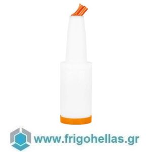 PADERNO 44106O20 (Ø12,5x35cm -2 Lit) (ΕΤΟΙΜΟΠΑΡΑΔΟΤΑ) Μπουκάλι Αποθήκευσης και Έκχυσης με Στόμιο Πολυπροπυλενίου - Πορτοκαλί - Squeeze - (CN) 