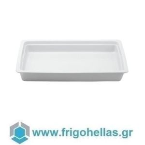 PADERNO 44332-03 (53x32,5x2cm - GN 1/1) Λευκά Πορσελάνης Λεκανάκια Ψησίματος Gastronorm (IT)