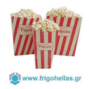 FrigoHellas (400τμχ) (ΕΤΟΙΜΟΠΑΡΑΔΟΤΑ) (15x7,8x21 cm) Κουτιά Pop Corn - Κουτιά Πόπ Κόρν Χωρητικότητα: 75gr / Μεσαίο Μέγεθος (Τιμή για Αγορά 1 Κιβωτίου με 400 Τεμάχια)