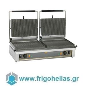 ROLLER GRILL DOUBLE PANINI Double Toaster with Grooved Surfaces