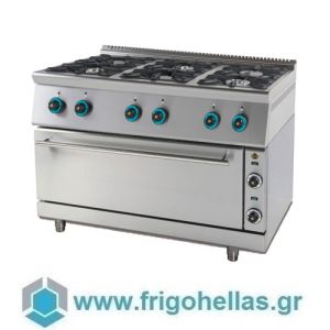 SERGAS FC6GFELS7 (120x75x85cm) Κουζίνα Φυσικού Αερίου Με Ηλεκτρικό Φούρνο