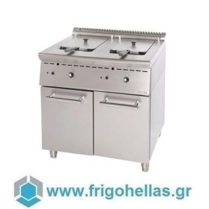 SERGAS GF8S7 Free Standing Double Gas Fryer 2x10Lit - 800x750x850mm