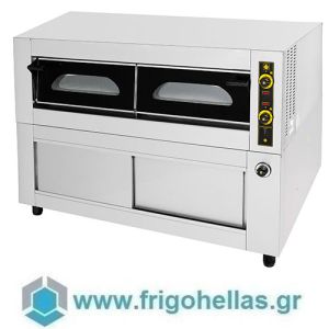 SERGAS K150 Free Standing Electric Pizza Oven with Heating Cabinet-Internal Dimensions:1210x910x170mm