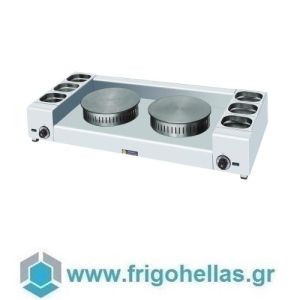 SERGAS KEL2X35 Electric Crepe Machine with Gastronorm-Double- Ø350mm