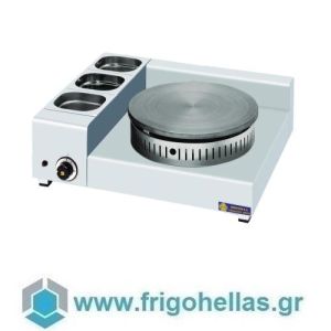 SERGAS KGL1X35 Natural Gas Crepe Machine with Gastronorms-Single- Ø350mm