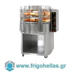 SERGAS RP2 Natural Gas Pizza Oven with Rotating Plate-Double-Plate Dimensions: 2x (Ø980mm)