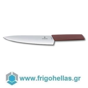 Victorinox 6.9016.221B (22cm) (ΕΤΟΙΜΟΠΑΡΑΔΟΤΑ) Μαχαίρι Σεφ με Κόκκινη Λαβή Swiss Modern